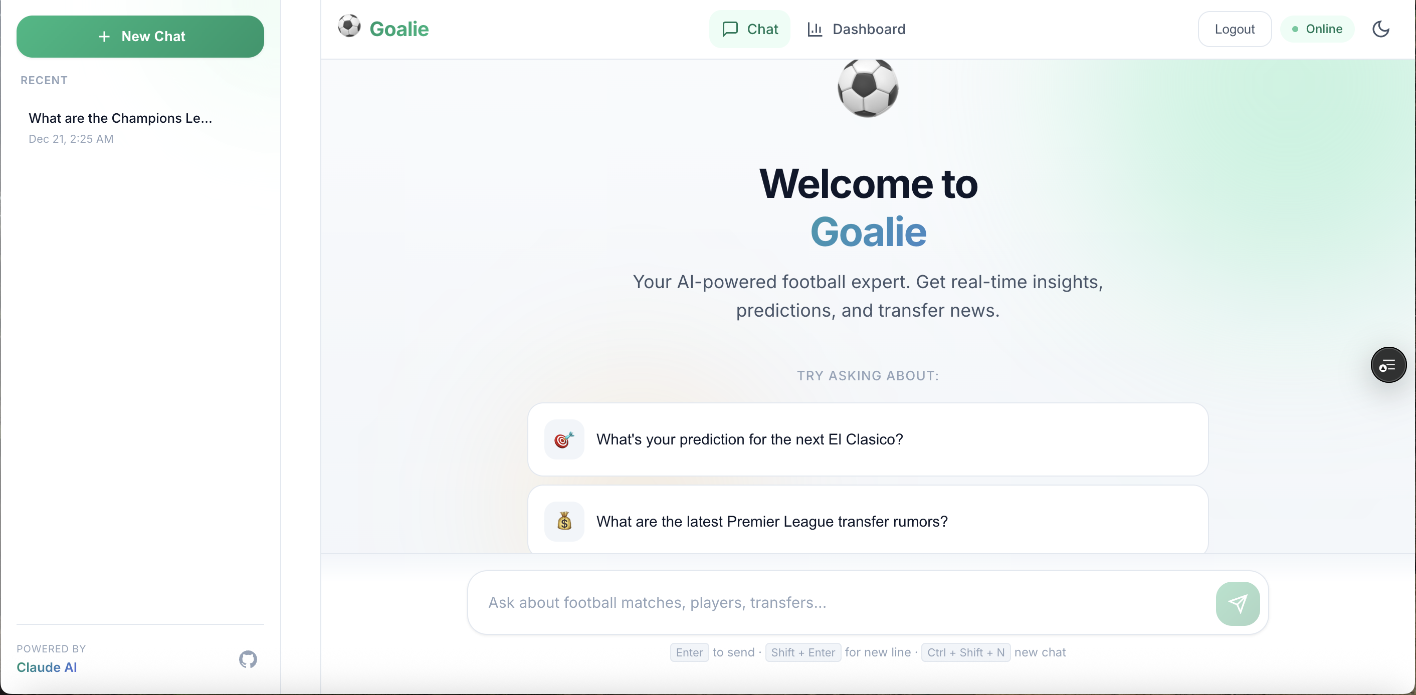 Goalie